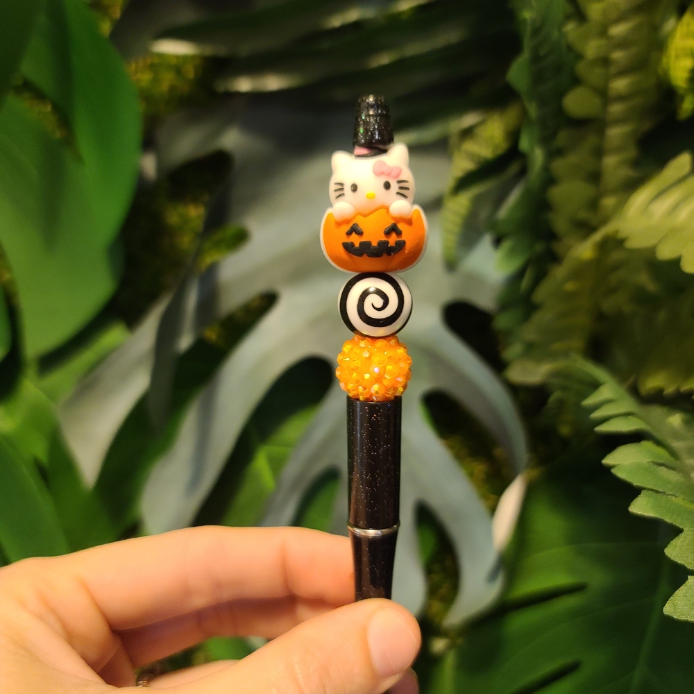 Halloween Cat Pumpkin Pen